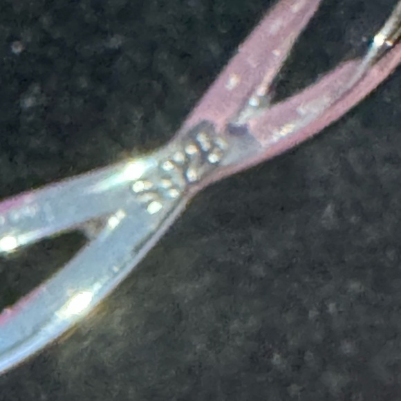 Moissanite Round 1ct center Pink Ring Sz6 & 8 Sterling Sliver GRA certified - Picture 5 of 7